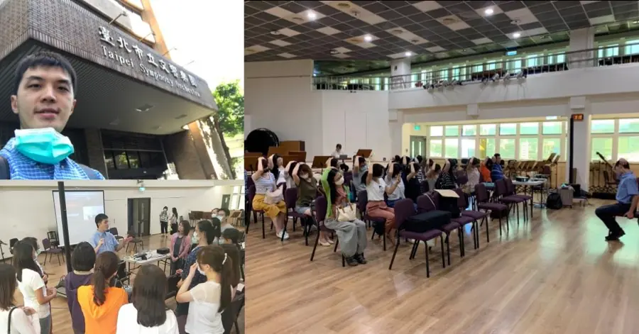 Dr. Su lecturing to the Taipei Symphony Orchestra